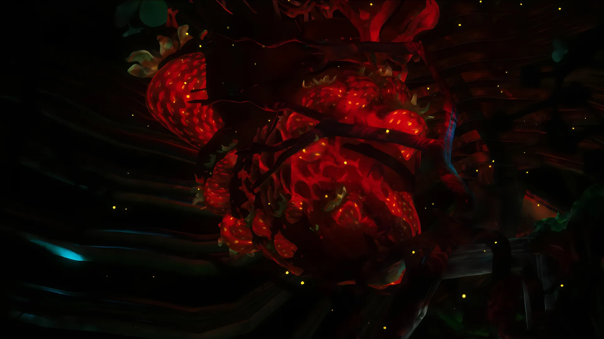 Body of Mine — an anatomical heart grown from red flowers